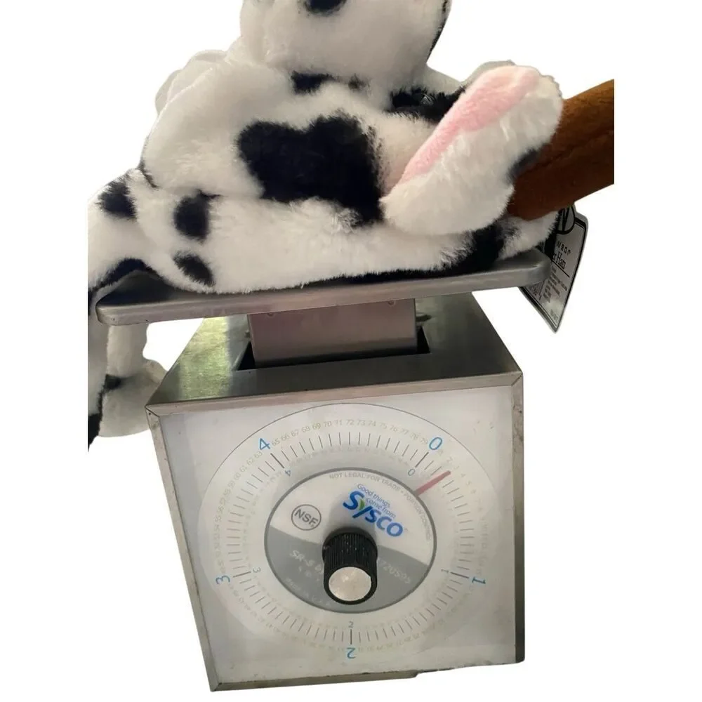 Rugged Wear Unisex Kids One Size Critter Hats White Black Cozy Winter Plush Cow